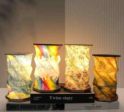 Touch Sensor Foldable Paper Lamp (Random Color)