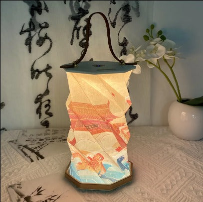 Touch Sensor Foldable Paper Lamp (Random Color)